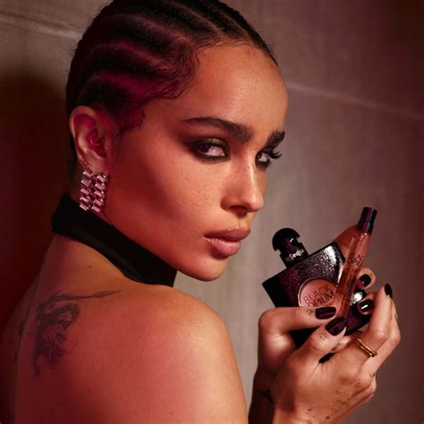 Zoe Kravitz Captivates in YSL Black Opium Perfume 